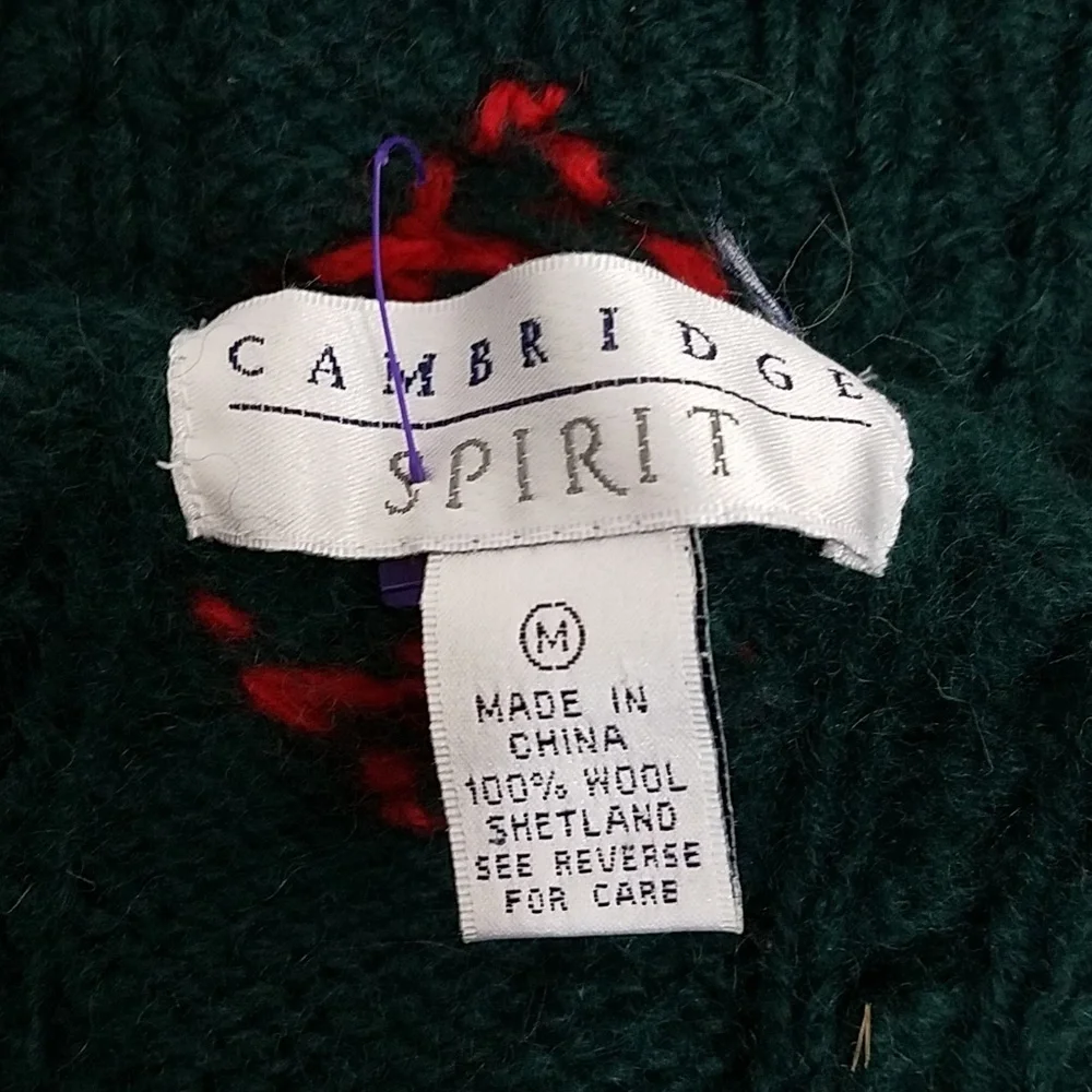Cambridge Spirit Shetland Wool Sweater M